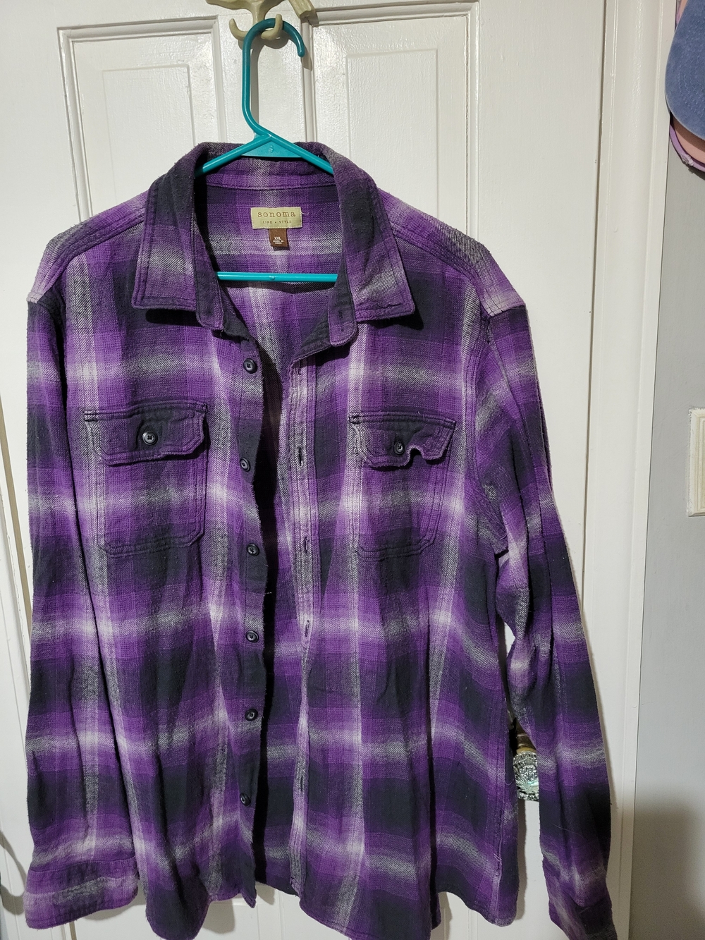 Sonoma Purple and Black Flannel